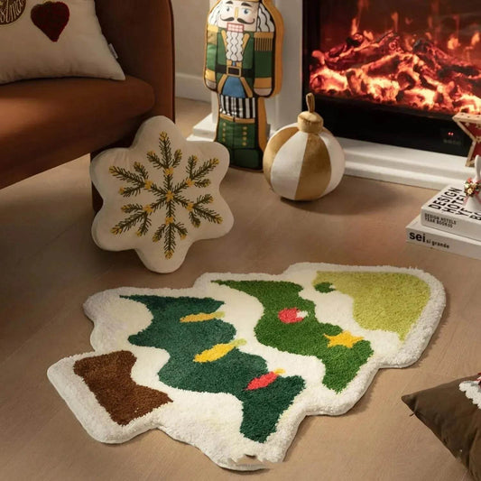 Nordic Christmas Tree Cashmere Mat - www.Shopthatapp.com