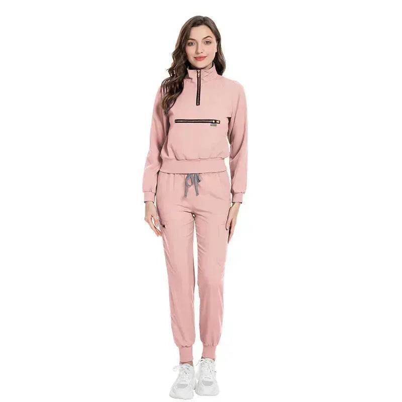 Leisure Jogging Surgical Gown Split Hospital Surgical Gown Stretch Nurse Suit - www.Shopthatapp.com