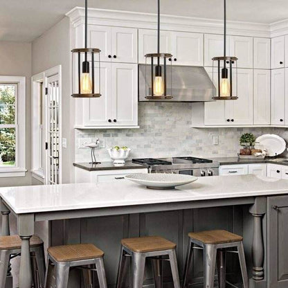 Vintage Rural Lightweight Metal Cage Pendant Light, Excluding Light Bulbs - www.Shopthatapp.com