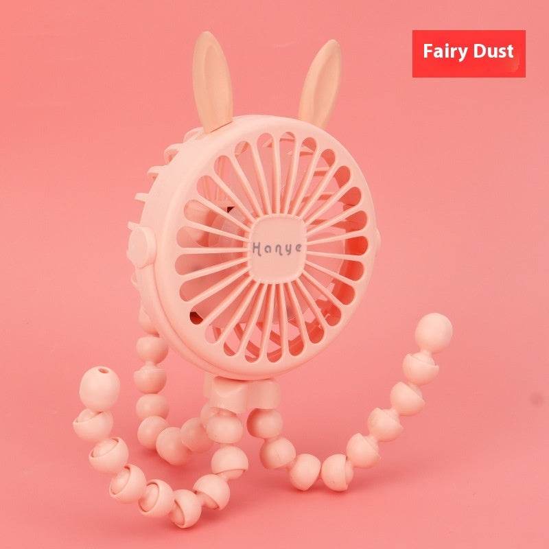 USB Powered summer heat Handheld fan with stand and Night light - www.Shopthatapp.com