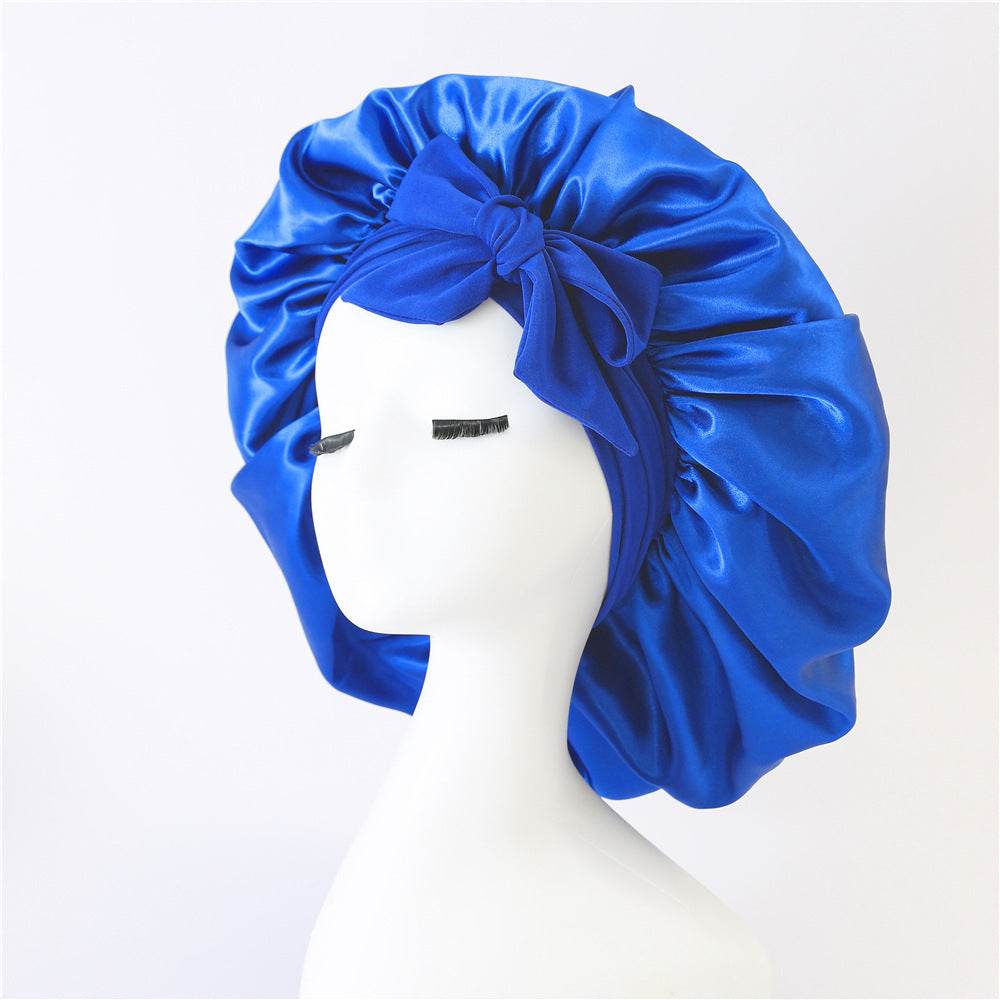 Silk Hair Bonnet For Sleeping Satin bonnet for curly hair - www.Shopthatapp.com