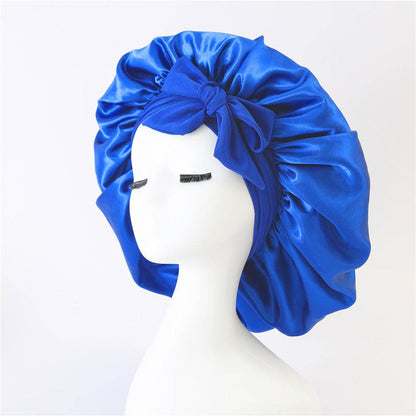 Silk Hair Bonnet For Sleeping Satin bonnet for curly hair - www.Shopthatapp.com