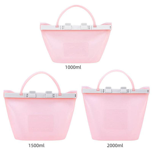 Reusable Silicone Food storage Bag Vacuum Seal Freezer Bag - www.Shopthatapp.com