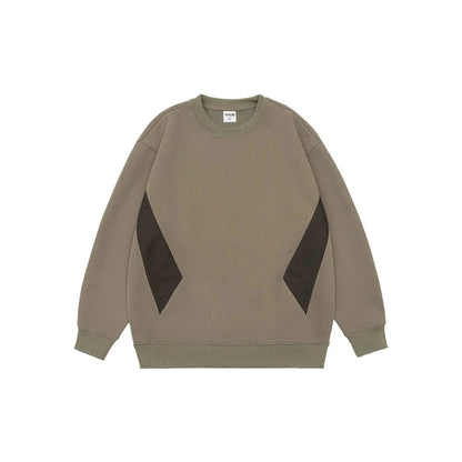 Retro plain Round Neck Pullover Sweater top For Men - www.Shopthatapp.com