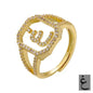 Fashion Micro Inlaid Zircon Arab Letters Ring for women - www.Shopthatapp.com