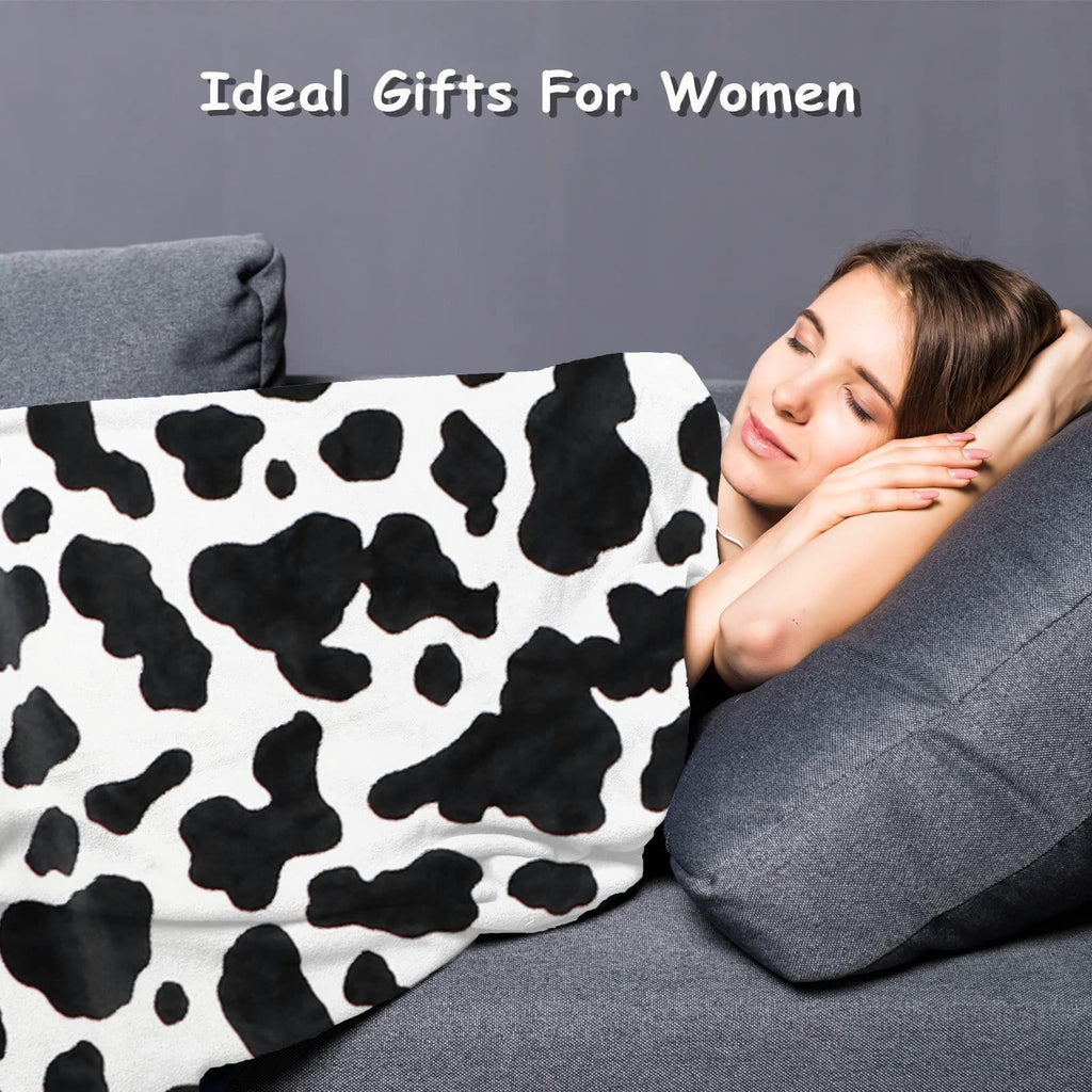 Cow Print Blanket Flannel Blanket - www.Shopthatapp.com