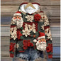 Print Christmas Holiday Casual Hoodie Sweater Pullover - www.Shopthatapp.com