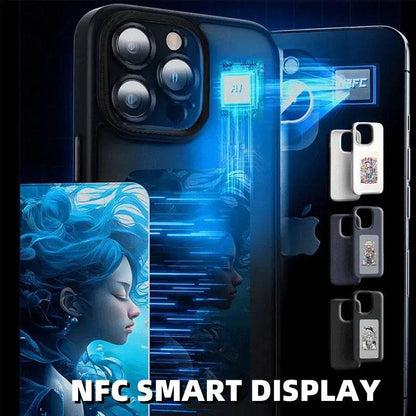 Smart Ink Screen Couple Phone Case NFC Sensor Projection Screen - www.Shopthatapp.com