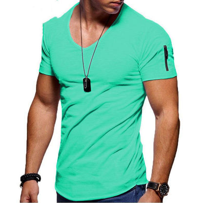 Men's Short Sleeve Cotton Casual Polo T shirt - www.Shopthatapp.com