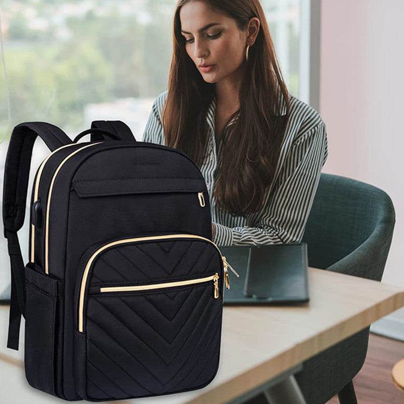 Plain Large Capacity College and High School Backpack - www.Shopthatapp.com