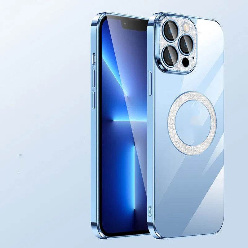 Electroplated TPU Transparent Apple Mobile phone Case - www.Shopthatapp.com