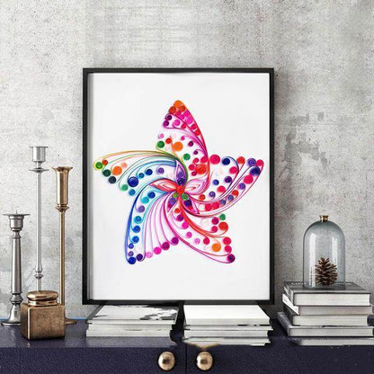 Quilted Paper Painting Creative Handmade Crafts - www.Shopthatapp.com