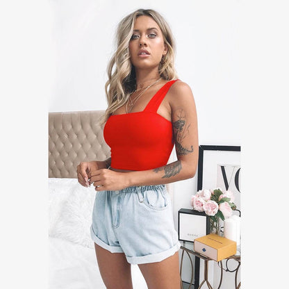 Summer New Fashion Women Crop Top Sexy Sleeveless Tank Tops - www.Shopthatapp.com