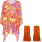 Tie Dye Cloak Costume Halloween Party Clothing Suit - www.Shopthatapp.com