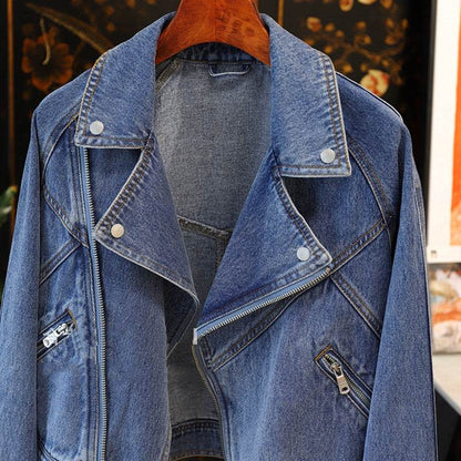 Long Denim Jacket Casual Japanese Korean Style - www.Shopthatapp.com