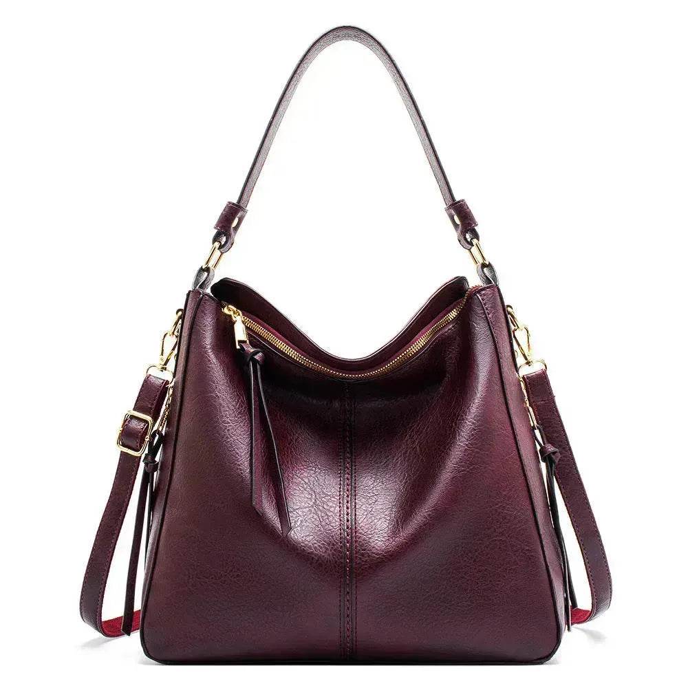 Women High Capacity PU Leather Handbags Fashion Commuting Crossbody Shoulder Hand Bag Shopping Totes - www.Shopthatapp.com