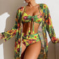Women's Long Blouse Split Bikini Plus Size Suit - www.Shopthatapp.com