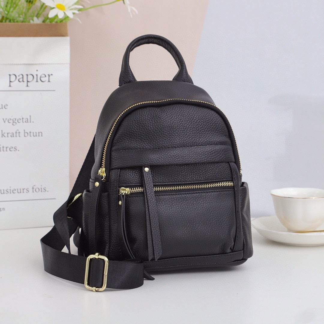 Fashion All-matching Leather Travel Bag Large-capacity Backpack - www.Shopthatapp.com