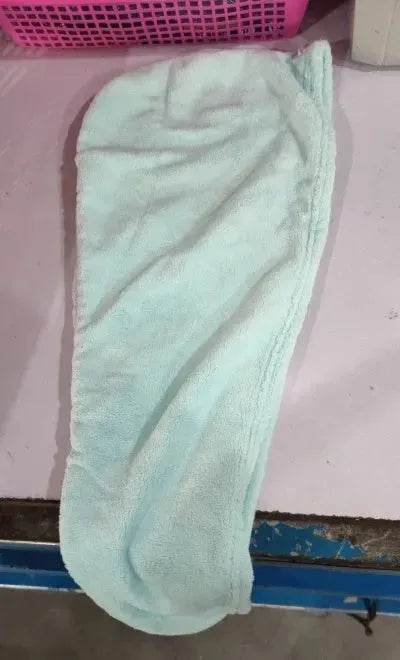 Women's Microfiber Hair Dryer Cap Absorbent Hair Towel.