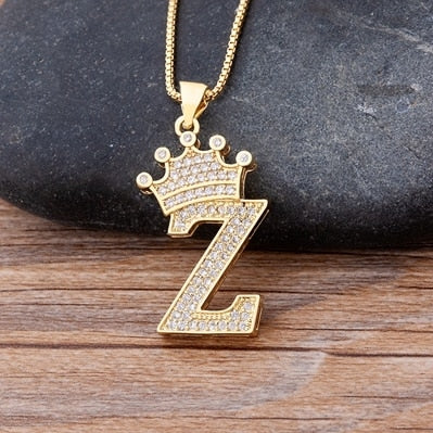 Letter Pendant with Chain - Gold - www.Shopthatapp.com
