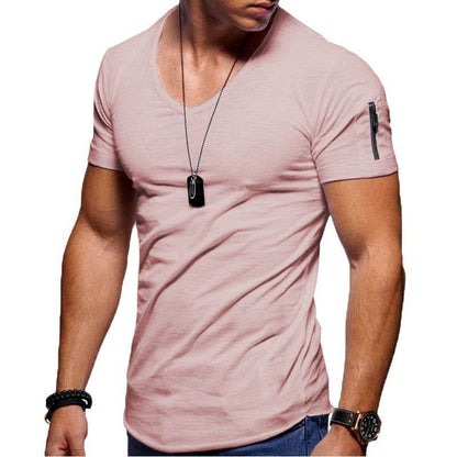 Men's Short Sleeve Cotton Casual Polo T shirt - www.Shopthatapp.com