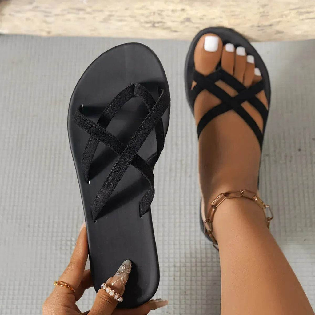 Casual Slides on flat Rubber Slippers for women - www.Shopthatapp.com