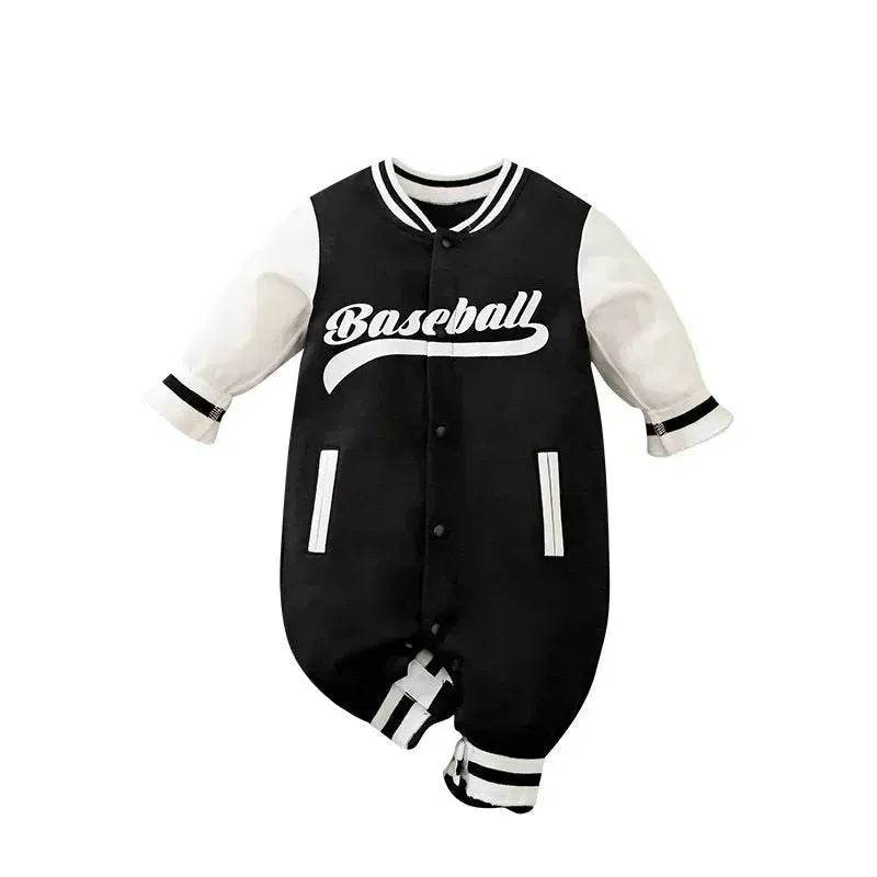 Baby One-piece Spring And Autumn Romper Baseball Uniform cloth - www.Shopthatapp.com