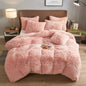 4PCs Plush Duvet Cover Set Luxury Ultra Soft Velvet Duvet - www.Shopthatapp.com