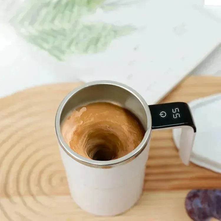 Electric Coffee Mug USB Rechargeable Automatic Magnetic Cup IP67 Waterproof Food-Safe Stainless Steel For Juice Tea Milksha Kitchen Gadgets - www.Shopthatapp.com