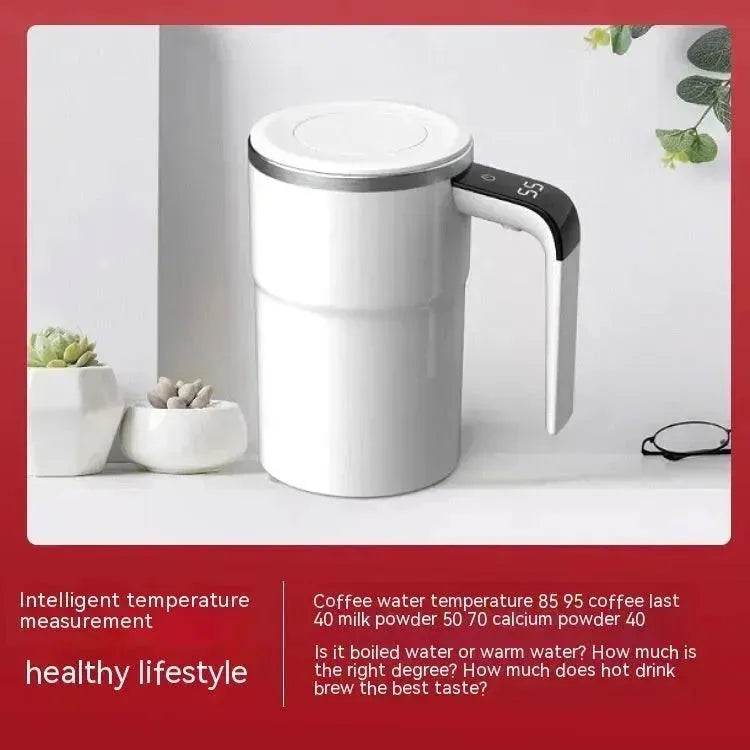 Electric Coffee Mug USB Rechargeable Automatic Magnetic Cup IP67 Waterproof Food-Safe Stainless Steel For Juice Tea Milksha Kitchen Gadgets - www.Shopthatapp.com