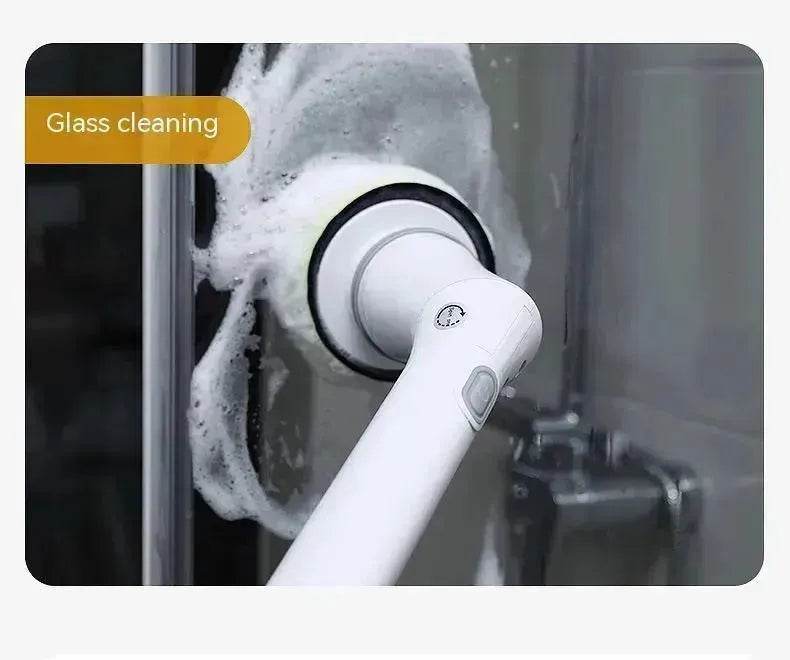 Electric Scrubber Cleaning Wall Long Hadle Elbow Telescopic Multifunction Cleaning Brush - www.Shopthatapp.com