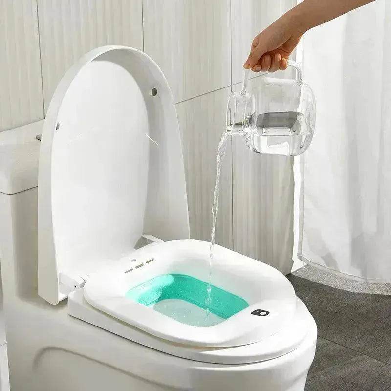 Electric Toilet Bidet Seat  Bubble Massage Hemorrhoid Care - www.Shopthatapp.com
