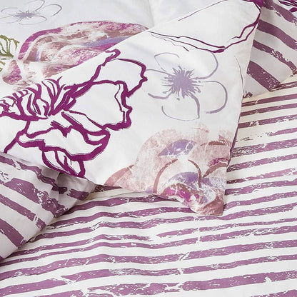 DecoElegance elegant bedroom comforters in floral and striped design for stylish bedding decor