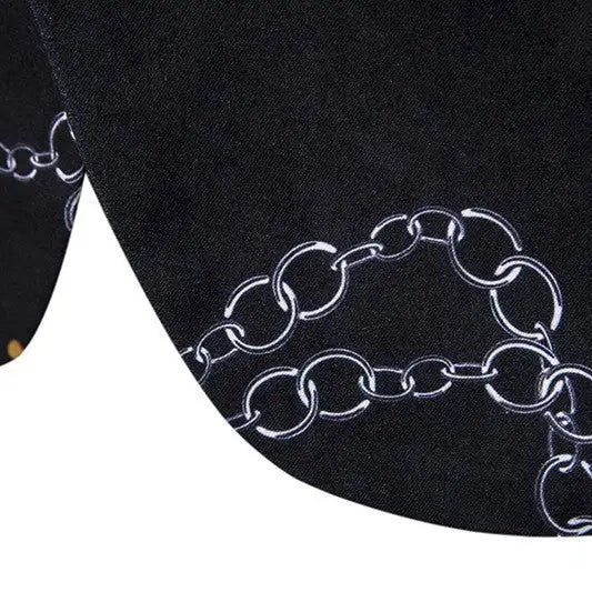 European And American Style Irregular Chain Printing High-grade Flower Suit Men - www.Shopthatapp.com