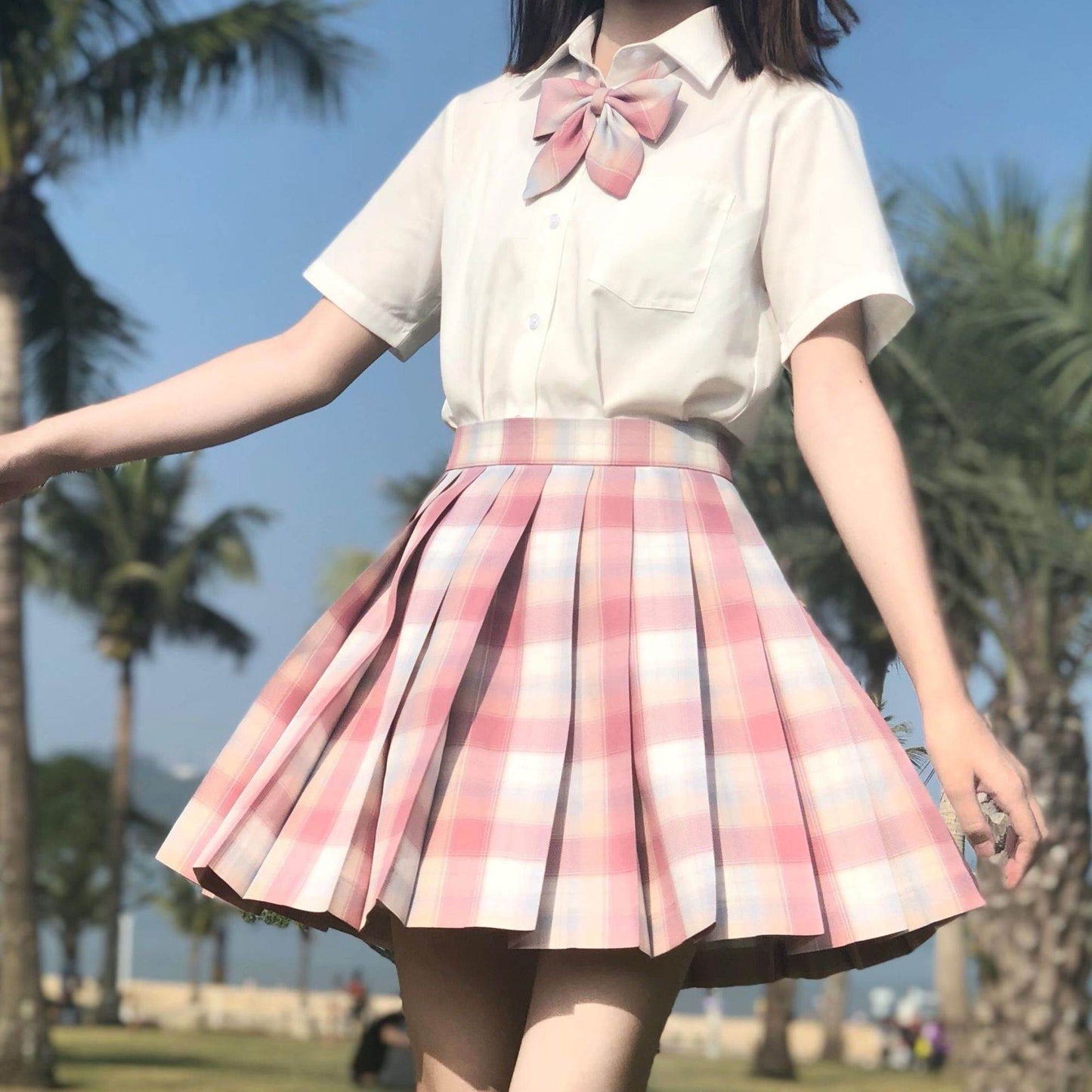 Student Jk Plaid Skirt Preppy Style Mini Pleated  Kilt Skirt - www.Shopthatapp.com