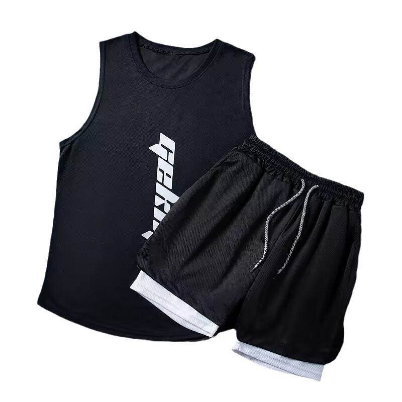 Speed Men's Athletic Shorts and Tank top Workout Clothes 2PCS - www.Shopthatapp.com