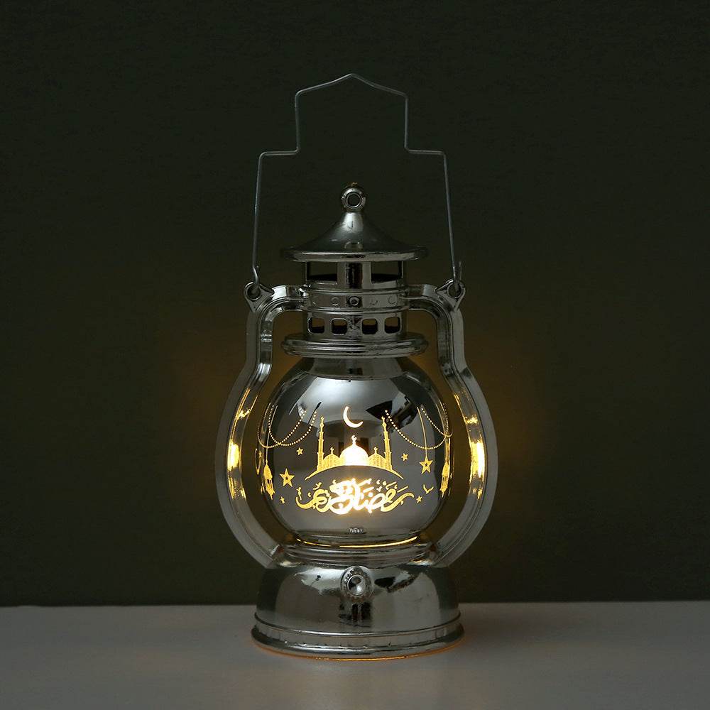 Ramadan Eid Mubarak Lantern Led Lights Party Decor Kids Gifts Middle East laser carved lantern - www.Shopthatapp.com