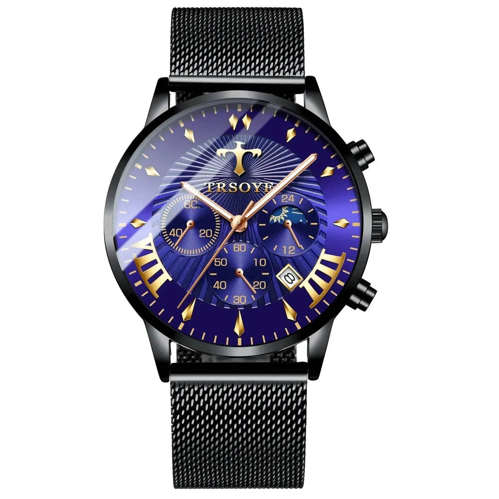 Business Quartz Watch Leisure Calendar Men's Luminous Waterproof Watch - www.Shopthatapp.com