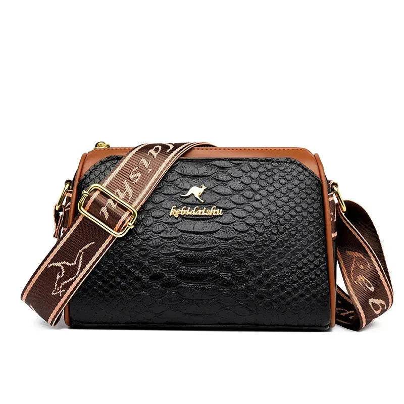 Women's Rhombus Leather Fashion Shoulder Messenger crossbody Bag - www.Shopthatapp.com