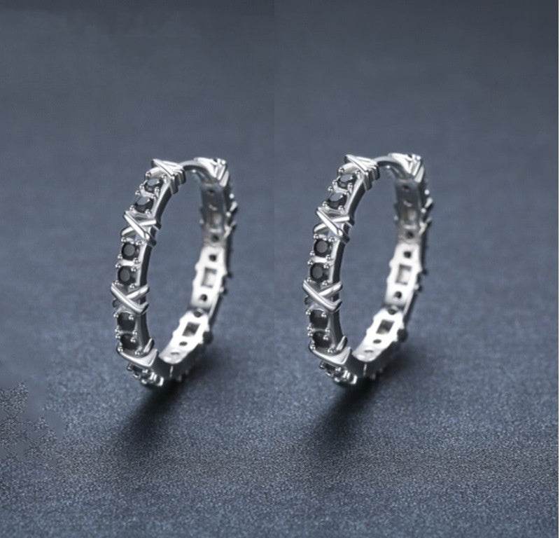 Fashion Simple Zircon Women's Copper Earrings - www.Shopthatapp.com