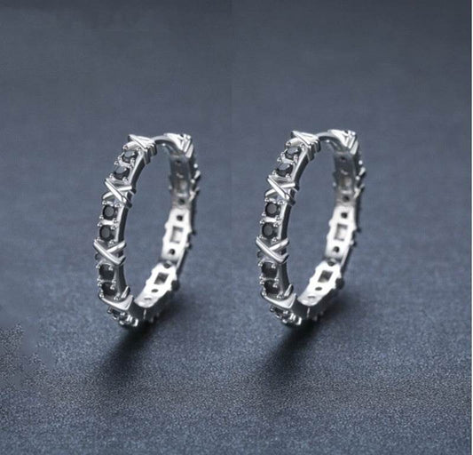 Fashion Simple Zircon Women's Copper Earrings - www.Shopthatapp.com