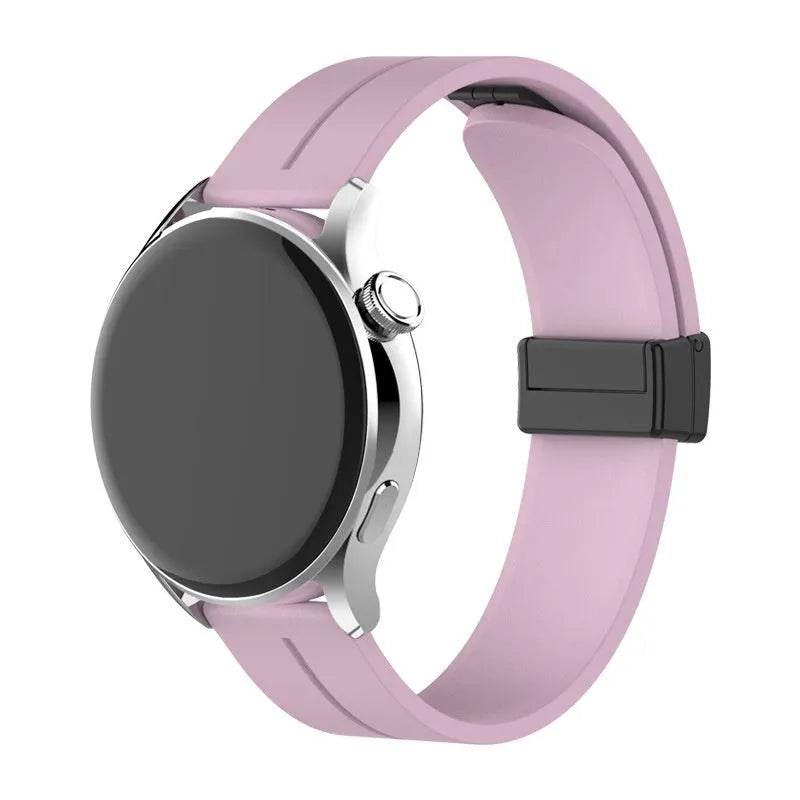 Applicable Watt4 Strap Silicone Magnetic Folding Buckle Watch Band - www.Shopthatapp.com