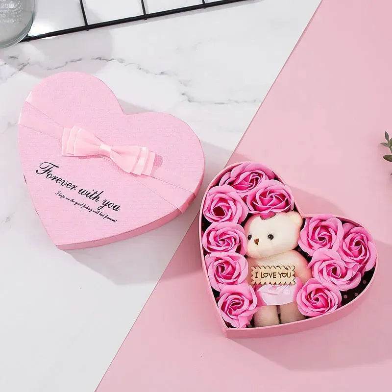 Heart-shaped Rose Red Gift Box New Year Christmas Gift Box Valentine's Day Christmas Gift Mother's Day Birthday Gift - www.Shopthatapp.com