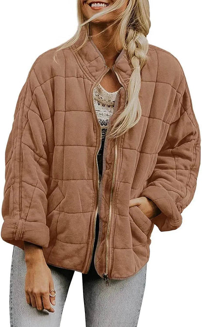 Casual Winter Cotton Padded Loose Pockets Long Sleeved Jacket Women - www.Shopthatapp.com