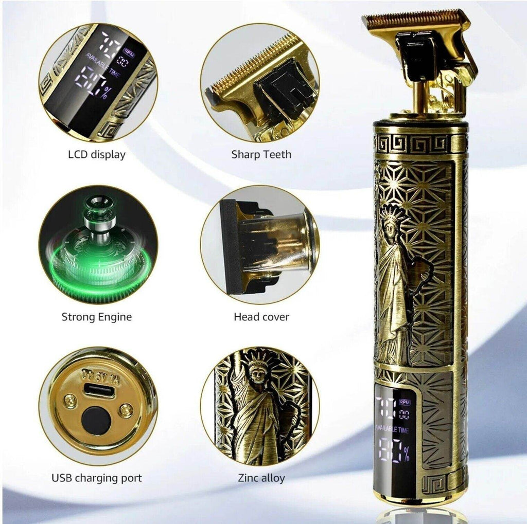 Beard Trimmer Hair Clippers Cordless Hair Cutting Kit Barber Shaving Machine For Men USB Rechargeable 1 PCS - www.Shopthatapp.com