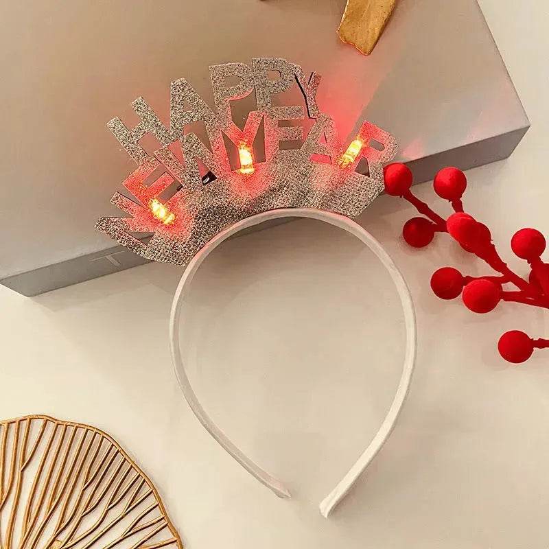 Christmas With Light Headband Snowflake Women's - www.Shopthatapp.com