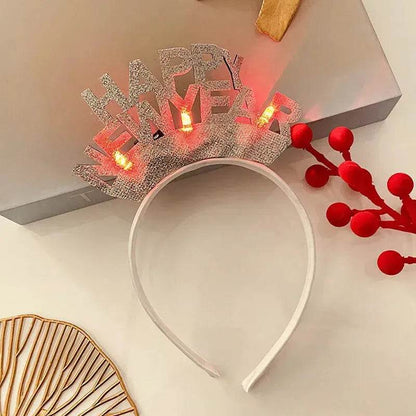 Christmas With Light Headband Snowflake Women's - www.Shopthatapp.com