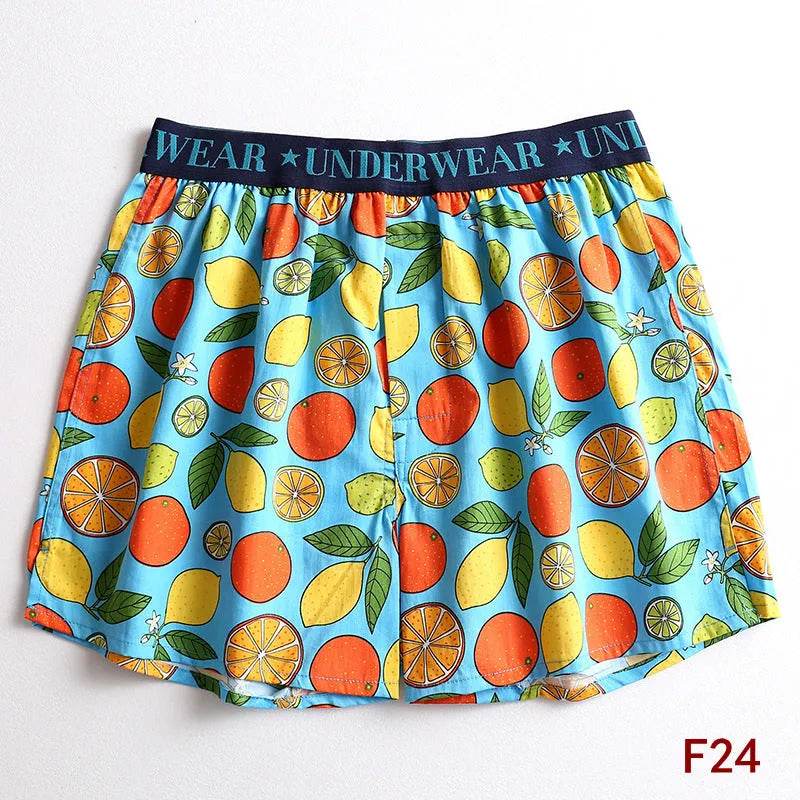 Cartoon Printed Cotton Men's Underwear Loose Boxer Short Breathable - www.Shopthatapp.com