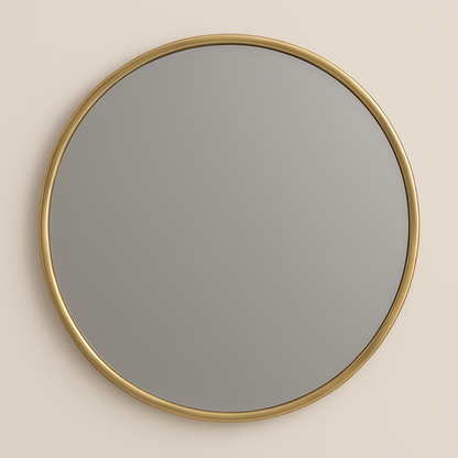 Round Vanity Mirror – Black, Gold, Nickel | 24" & 32" Metal Frame - www.Shopthatapp.com