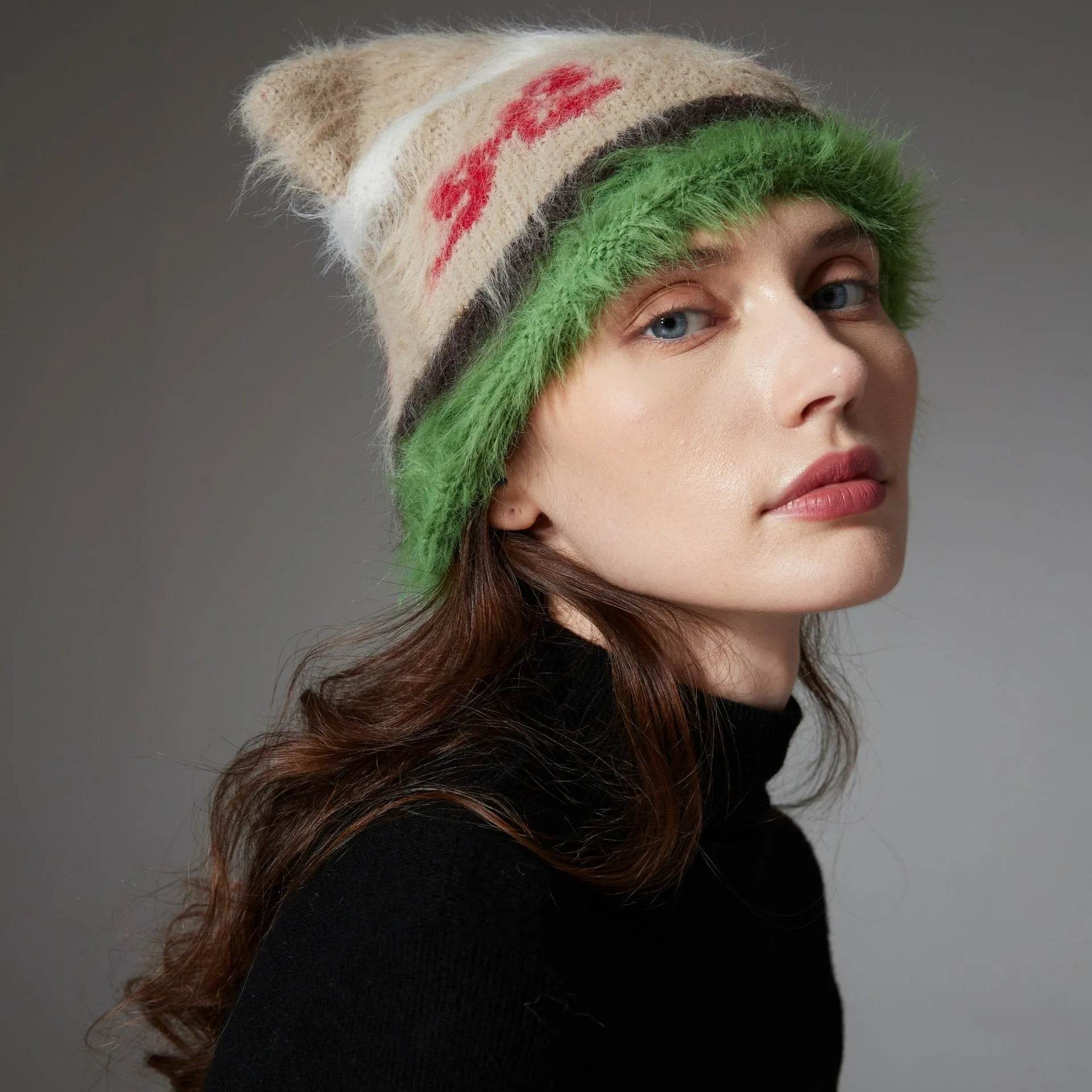 Cute Cat Ears Knitted Hat Earflaps Slipover Woolen Cap Beanies - www.Shopthatapp.com